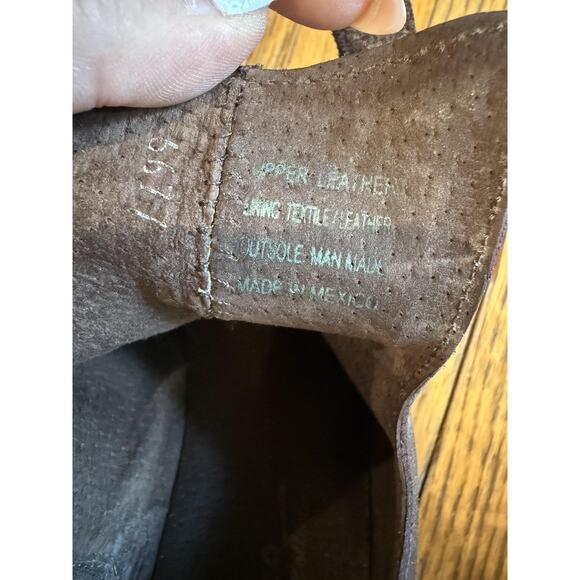 Sbicca Shoes Womens Size 6.5 Bronze Cutout Ankle Boots Western Buckle Leather - Picture 7 of 9